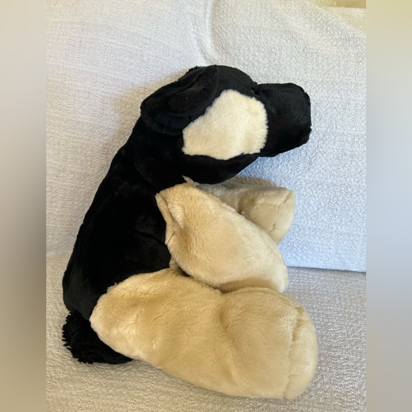 Plush Black and Cream German Shepherd Dog Toy So Soft! - Picture 4 of 6